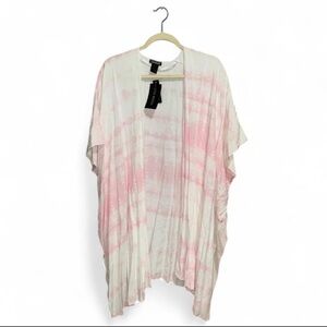 NWT Steve Madden Light Pink Tie Dye Viscose Swimsuit Cover Up One Size Fits Most